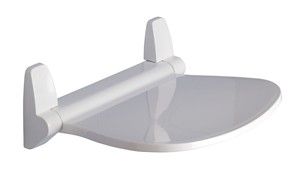 ORIGINS LIVING GEDY SOUND WHITE HINGED SHOWER SEAT, 2282-02 ORIGINS LIVING GEDY SOUND WHITE HINGED SHOWER SEAT, 2282-02